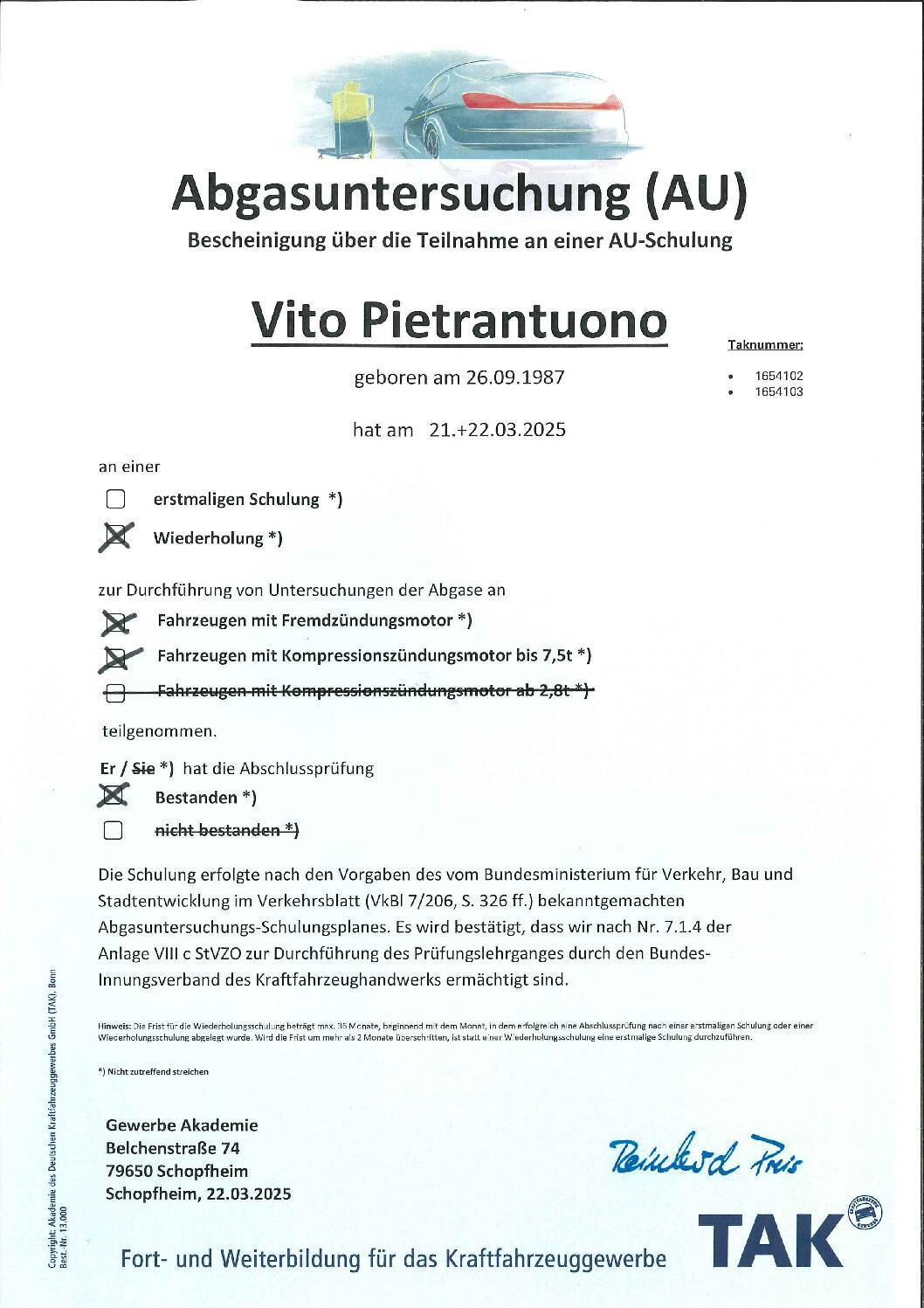 Vorschau: AU Otto Diesel 22.5.25