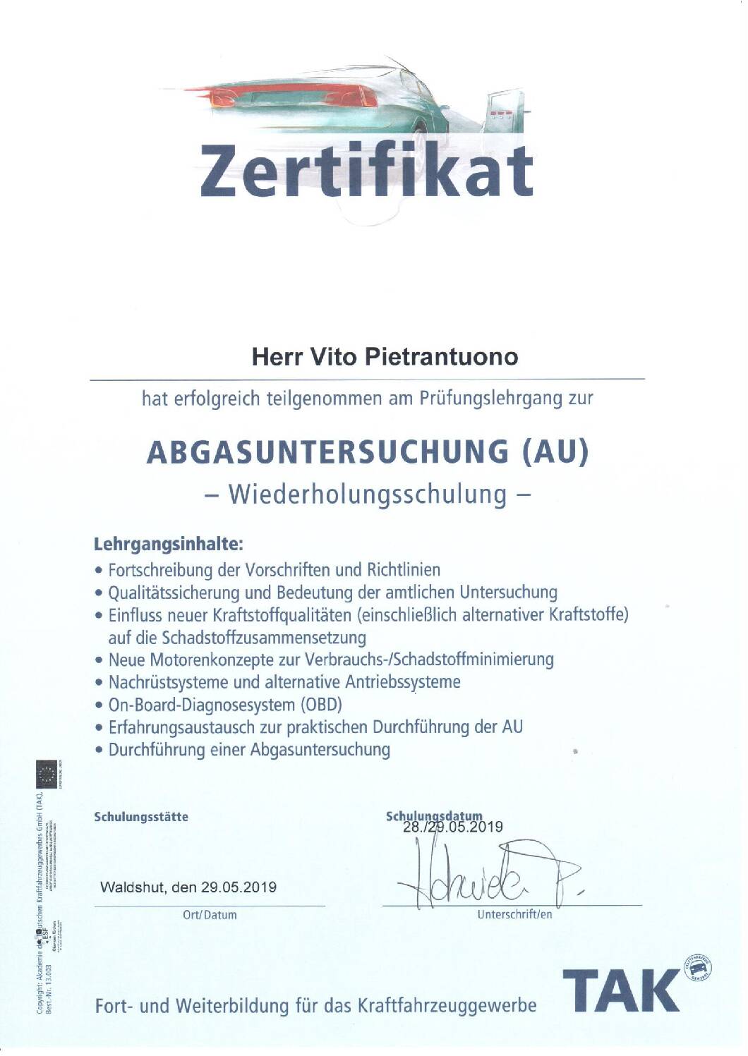 Vorschau: AU Otto Diesel 29.5.19