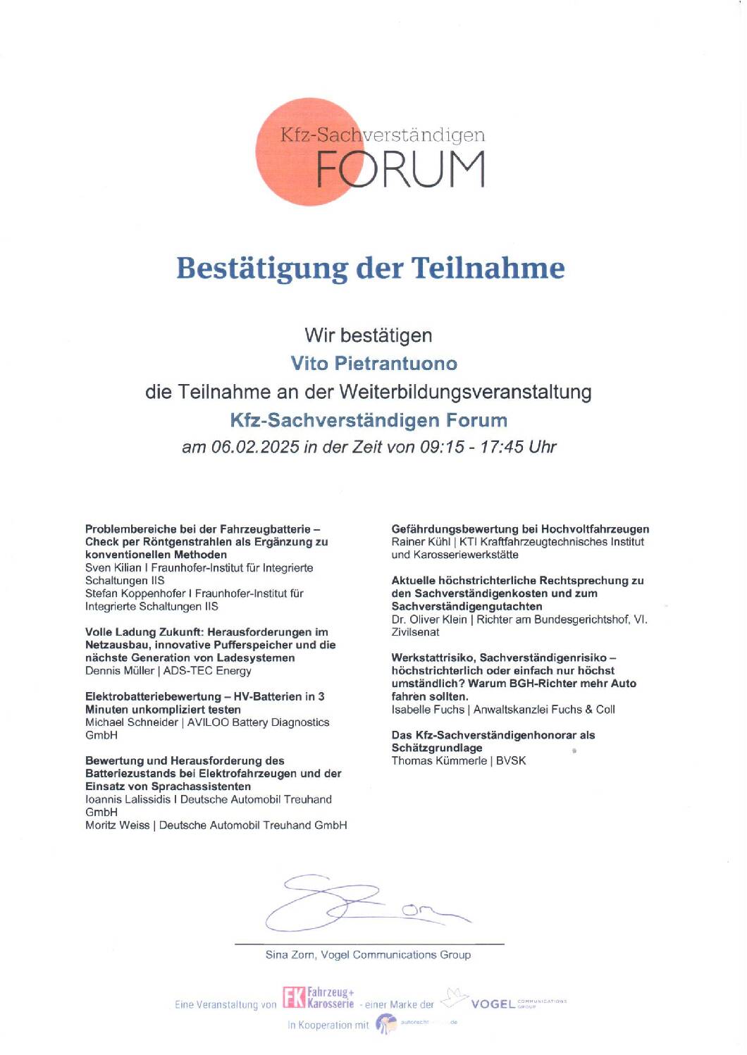 Vorschau: Fachtagung Wuerzburg 6.2.25