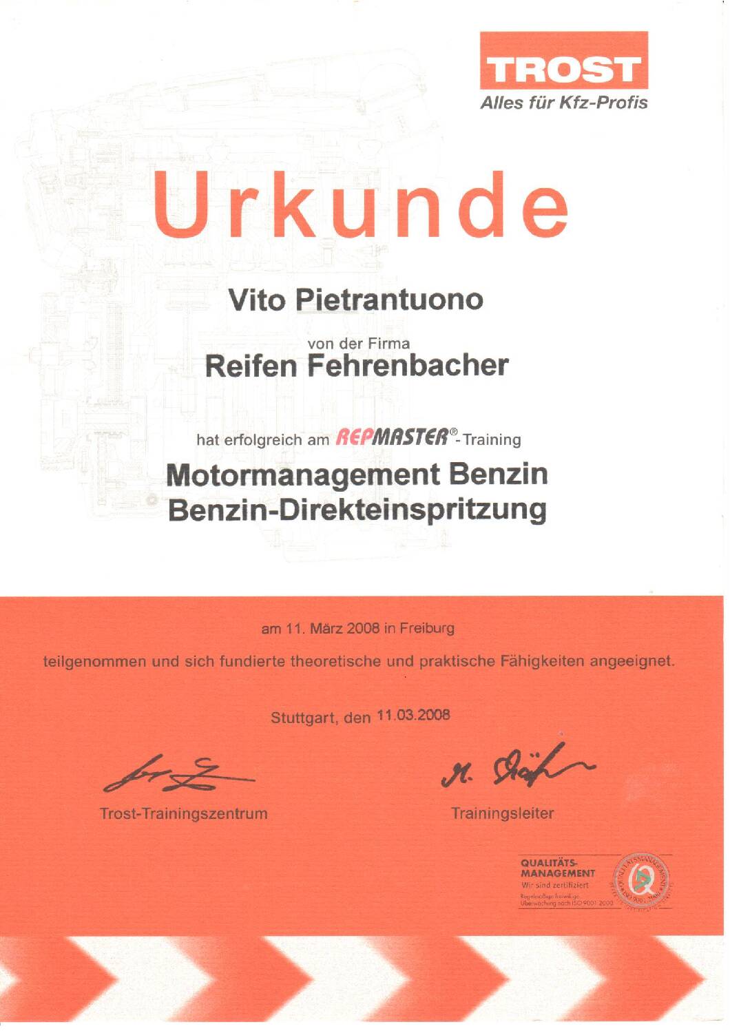 Vorschau: Motormanagement 11.3.08